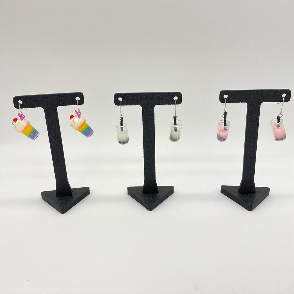 Colorful Drink Earrings Set of 3 Pair